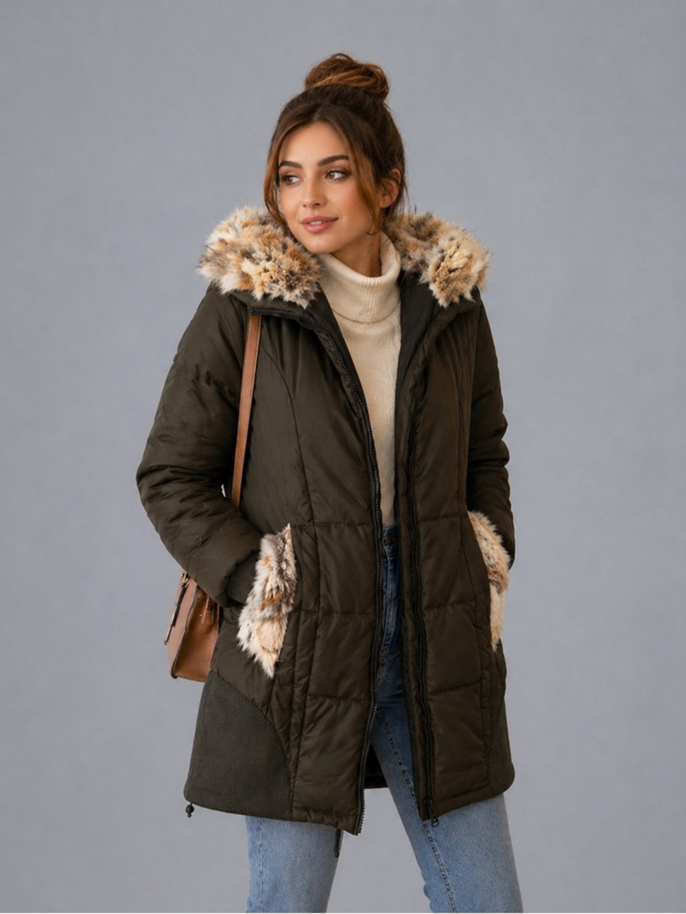 Snowflake Women’s Winter Parka – Size 40